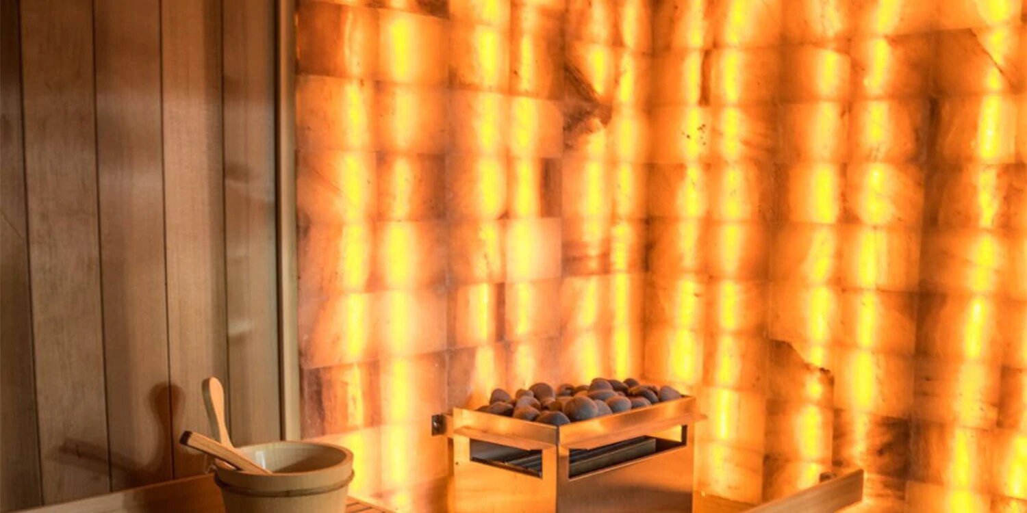 Beautiful himalayan salt sauna