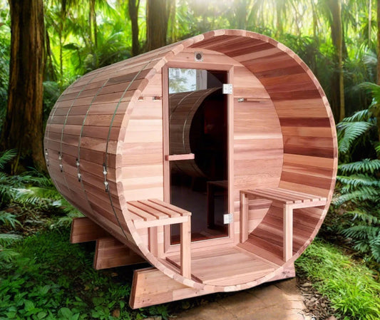 Red Cedar Barrel Sauna | Outdoor Sauna