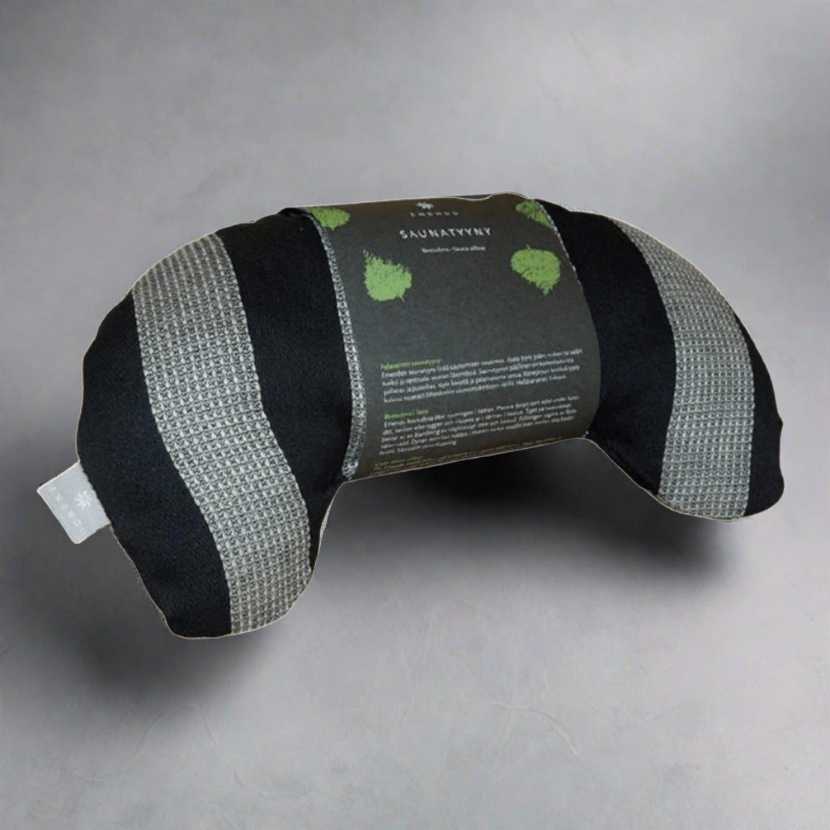 Harvia Black and White Striped Curved Sauna Pillow