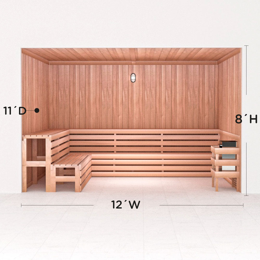 Precut Home Sauna Kit - by Scandia - 2 to 10 Person