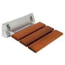 Amerec Steam Room Shower Teak Fold Up Seat - Saunas.com