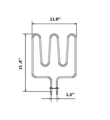 Finlandia H-79 Heating Replacement Element - Saunas.com
