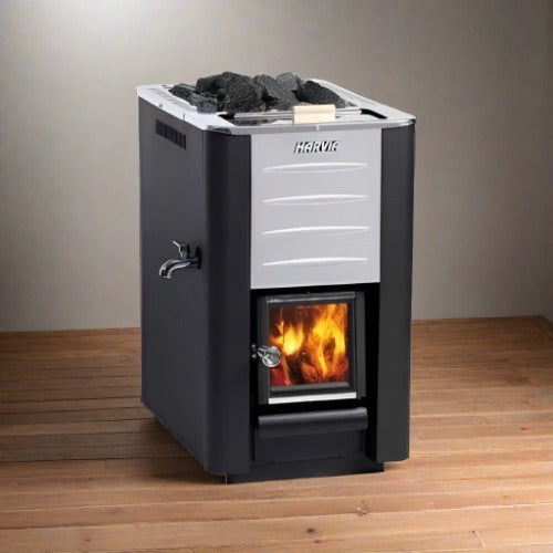 Harvia 20ES Wood Burning Sauna Stove - Saunas.com