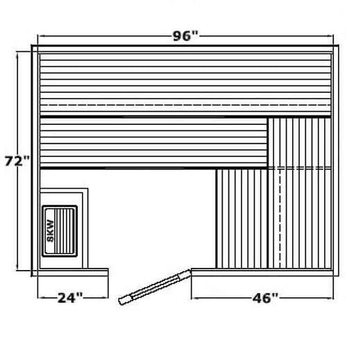 Avalon AP Indoor Sauna for 4-8 People - Saunas.com