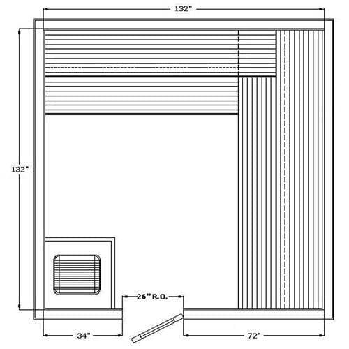 Avalon AP Indoor Sauna for 4-8 People - Saunas.com