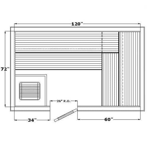 Avalon AP Indoor Sauna for 4-8 People - Saunas.com