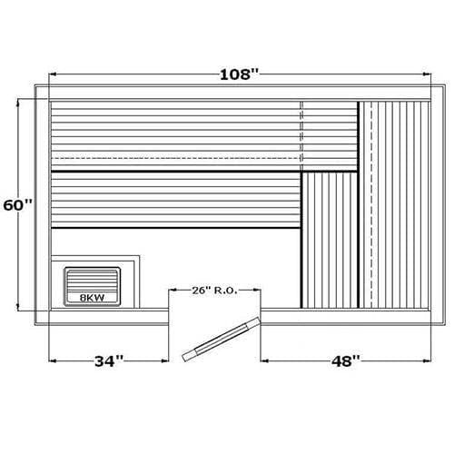 Avalon AP Indoor Sauna for 4-8 People - Saunas.com