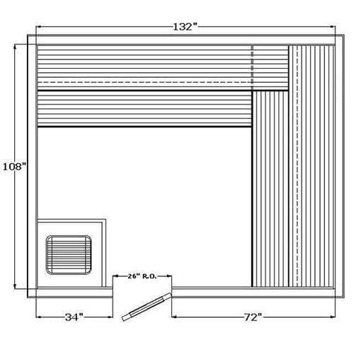 Avalon AP Indoor Sauna for 4-8 People - Saunas.com