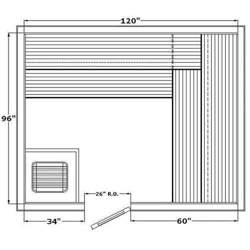 Avalon AP Indoor Sauna for 4-8 People - Saunas.com