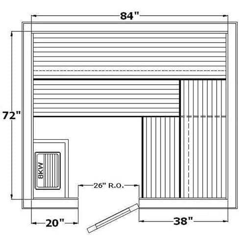 Avalon AP Indoor Sauna for 4-8 People - Saunas.com
