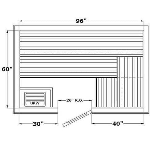 Avalon AP Indoor Sauna for 4-8 People - Saunas.com