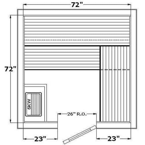 Avalon AP Indoor Sauna Kit for 1-3 People - Saunas.com