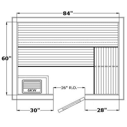Avalon AP Indoor Sauna Kit for 1-3 People - Saunas.com