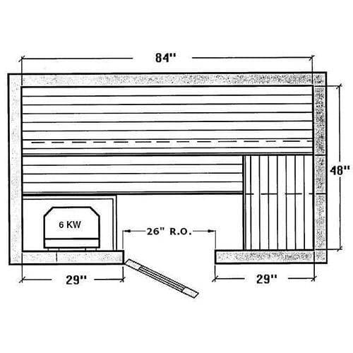 Avalon AP Indoor Sauna Kit for 1-3 People - Saunas.com