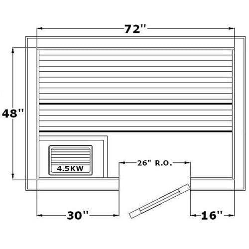 Avalon AP Indoor Sauna Kit for 1-3 People - Saunas.com