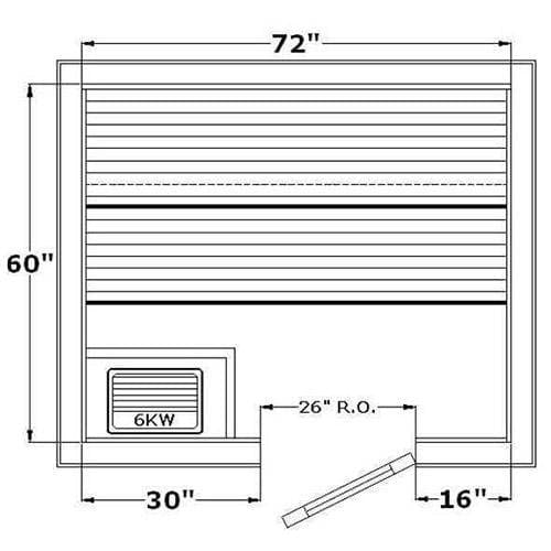 Avalon AP Indoor Sauna Kit for 1-3 People - Saunas.com