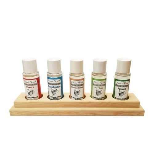 Sauna Fresh Essence Oils with Cedar Holder - Saunas.com