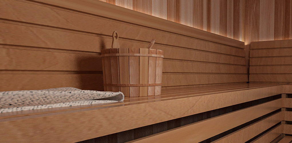 Essential sauna bucket and ladle for your spa