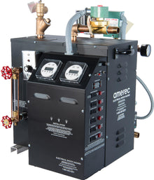 Amerec AI commercial steam boiler, front angled view