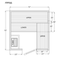 Pre-Built Home Sauna - Avalon by Finlandia - 2-10 Person