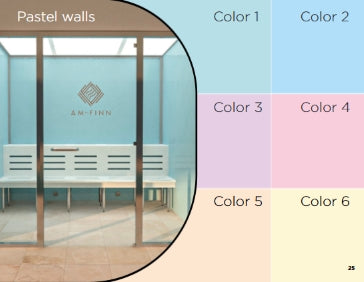 Advanced Hybrid Steam Room - Pastel Color Print