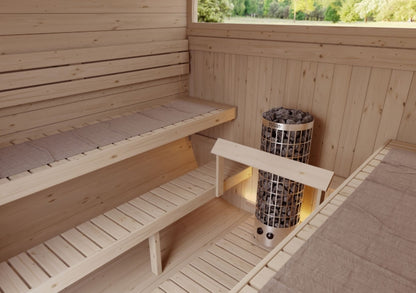 Harvia Cilindro 6.0 KW Electric Sauna Heater with Built-In Controls