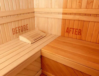 Scandia sauna wood oil for restoring and protecting sauna wood