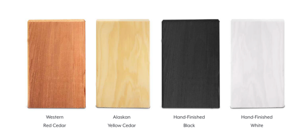 Grade-A Western red cedar tongue-and-groove sauna wall boards