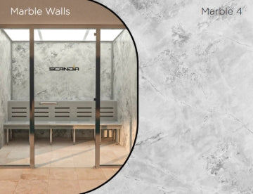 Advanced Hybrid Steam Room with Marble 4 wall design