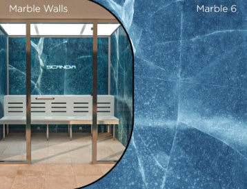 Advanced Hybrid Steam Room with Marble 6 wall design