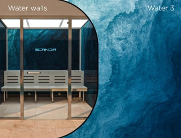 Advanced Hybrid Steam Room with Water Walls 3 design