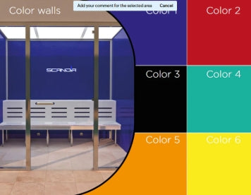 Advanced Hybrid Steam Room - Colored Walls