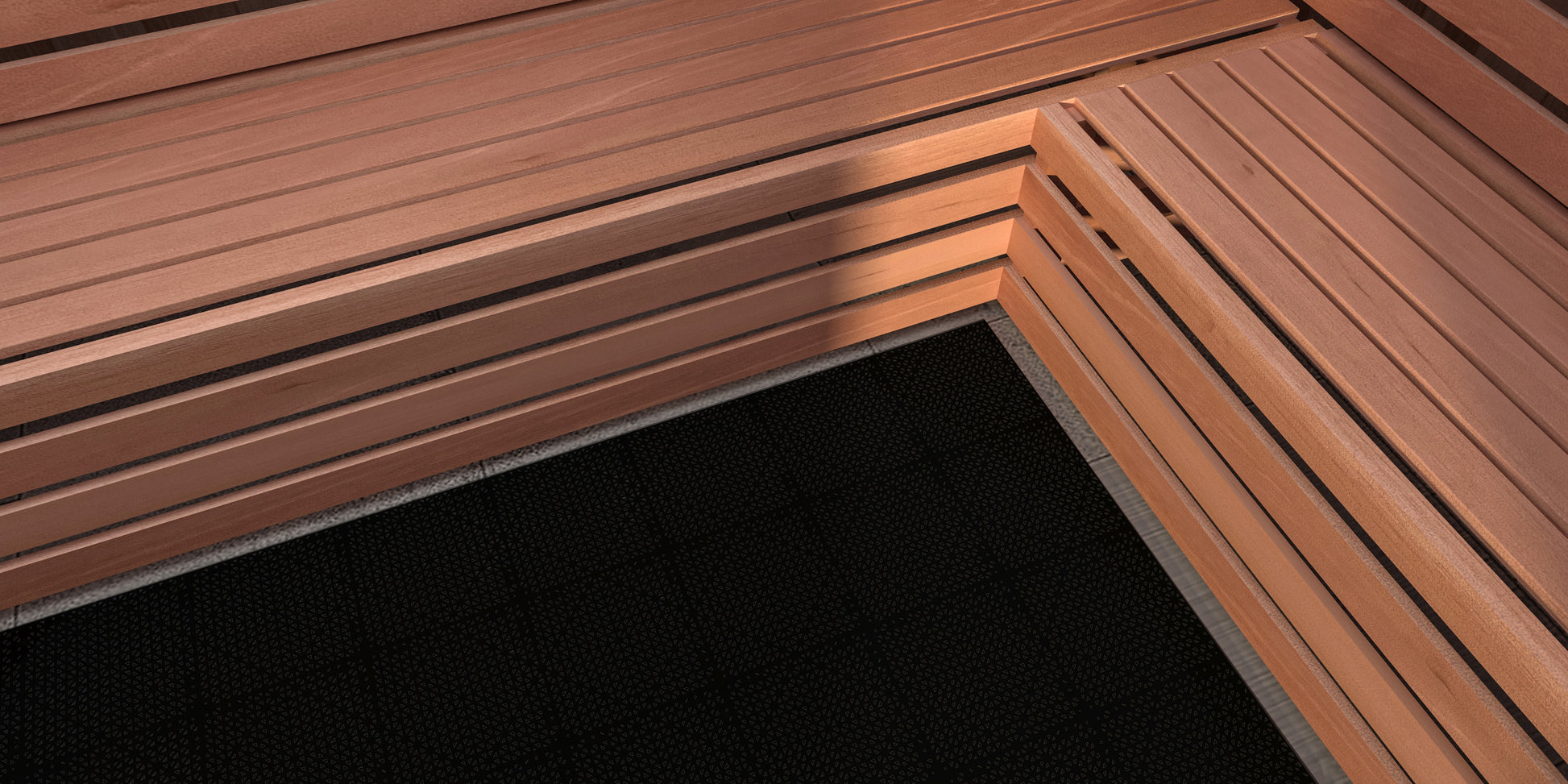Scandia TR-Tile interlocking sauna floor tile, 1 ft by 1 ft