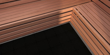 Scandia TR-Tile interlocking sauna floor tile, 1 ft by 1 ft