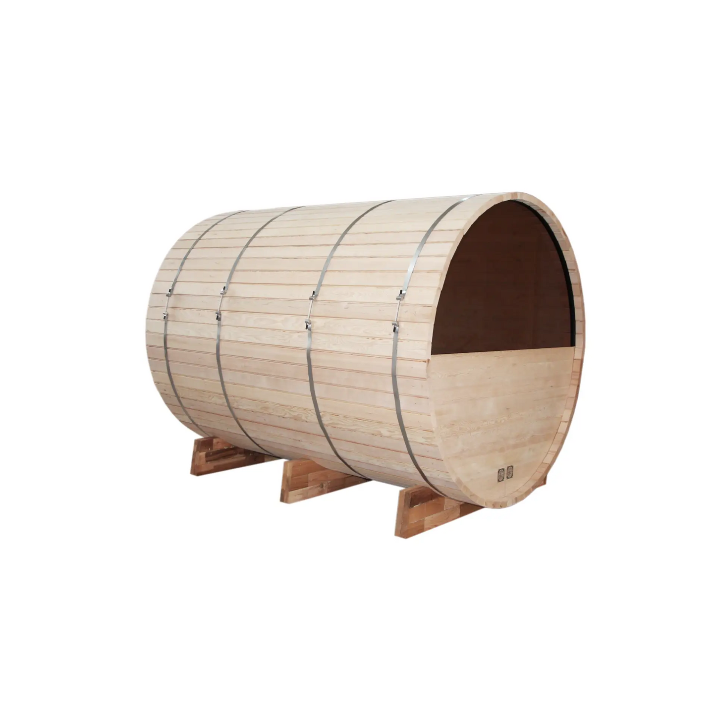 Outdoor Barrel Sauna - White Pine