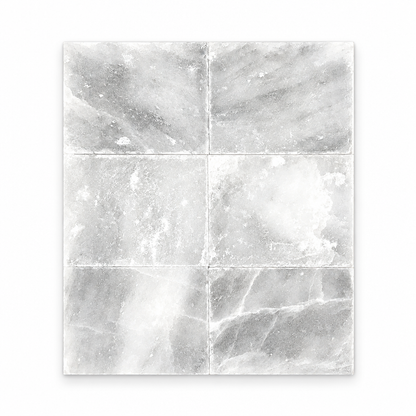 Backlit six-brick white salt panel on a white background