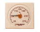 Birch Sauna Thermometer - Model 0301K °F with carved groove.