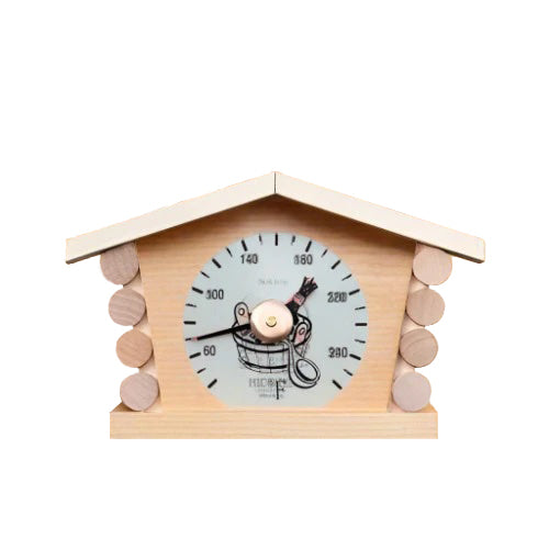 Hand-crafted cabin sauna thermometer