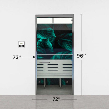 Advanced Hybrid Steam Room layout, 6 by 6 by 8 ft