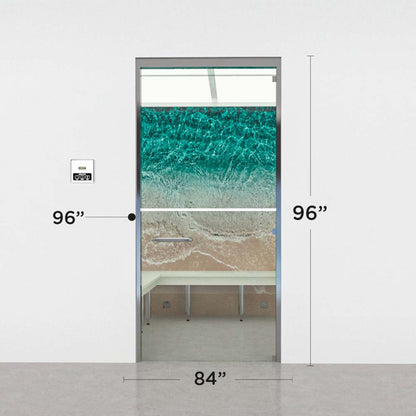 Advanced Hybrid Steam Room layout, 7 by 8 by 8 ft