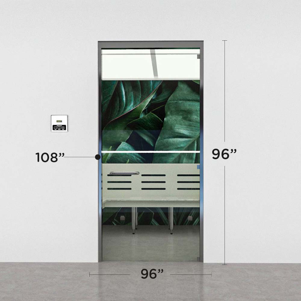 Advanced Hybrid Steam Room layout, 8 by 9 by 8 ft