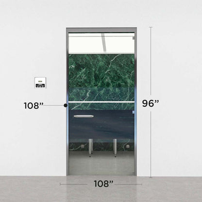 Advanced Hybrid Steam Room layout, 8 by 9 by 8 ft