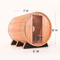 Traditional Barrel Sauna Kit with Gas Heater
