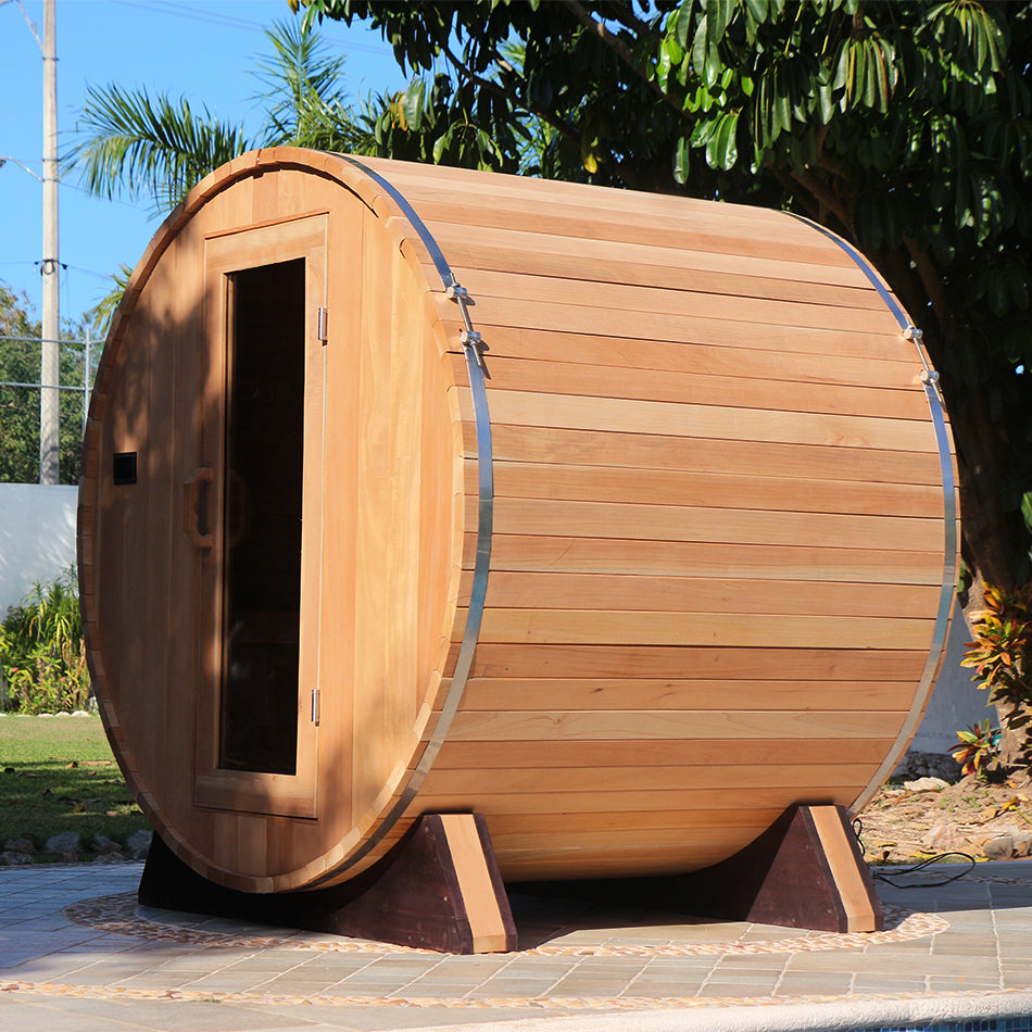 Cedar barrel sauna kit