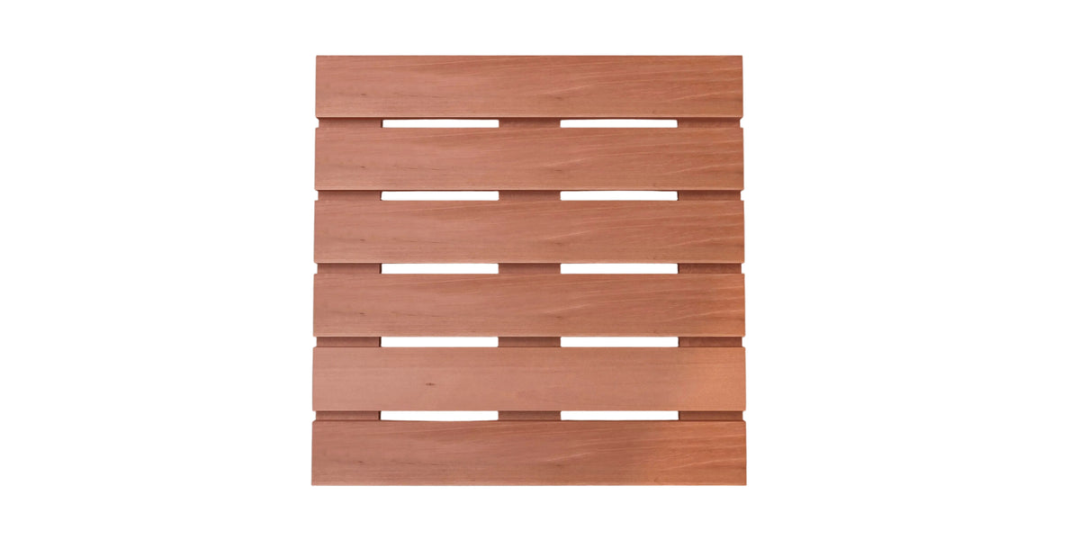 How looks a duckboard for sauna