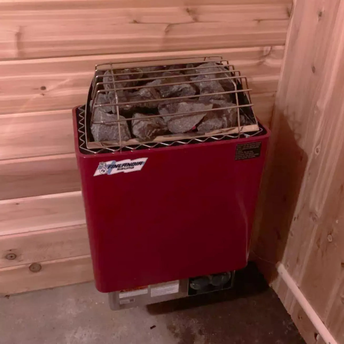 Finlandia FLB-80 electric sauna heater with built-in controls