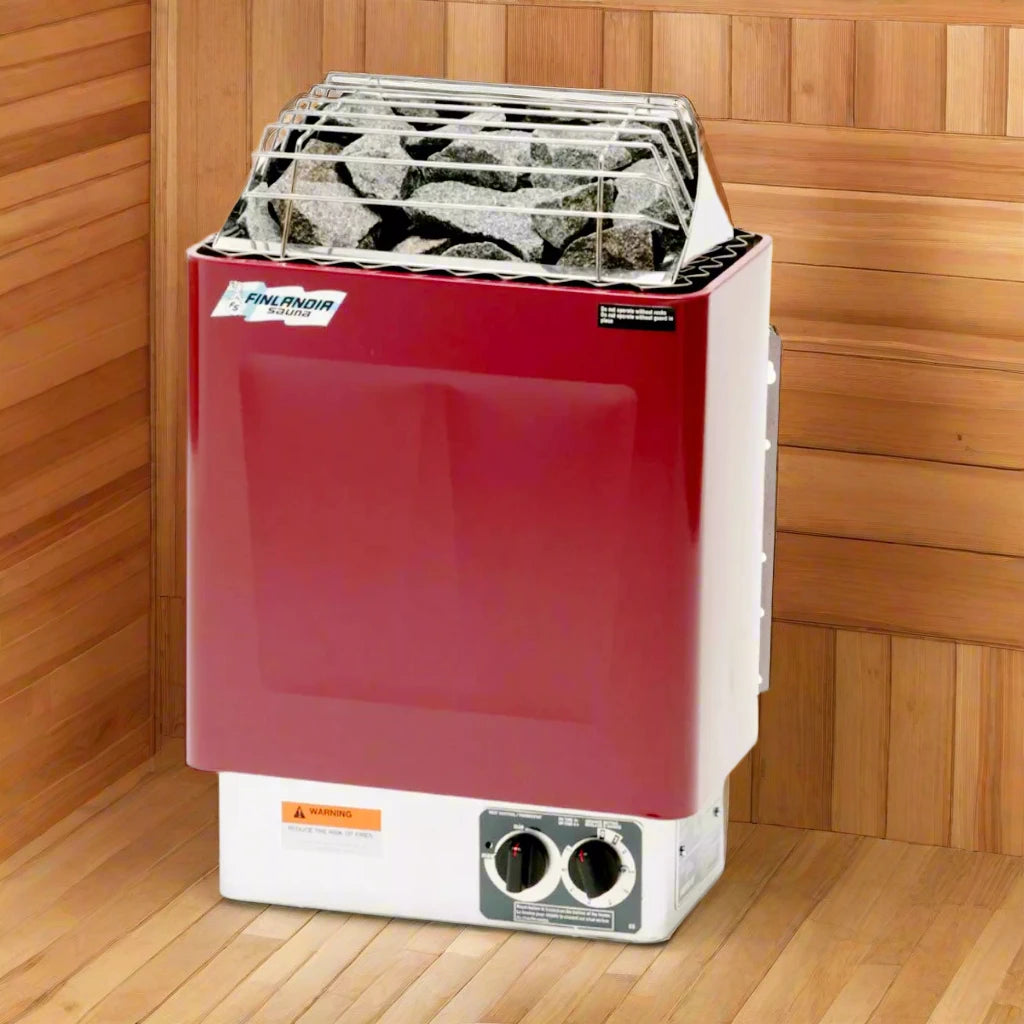 Finlandia FLB-80 electric sauna heater with built-in controls