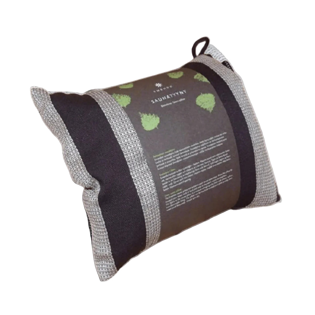 Harvia Black and White Striped Sauna Pillow