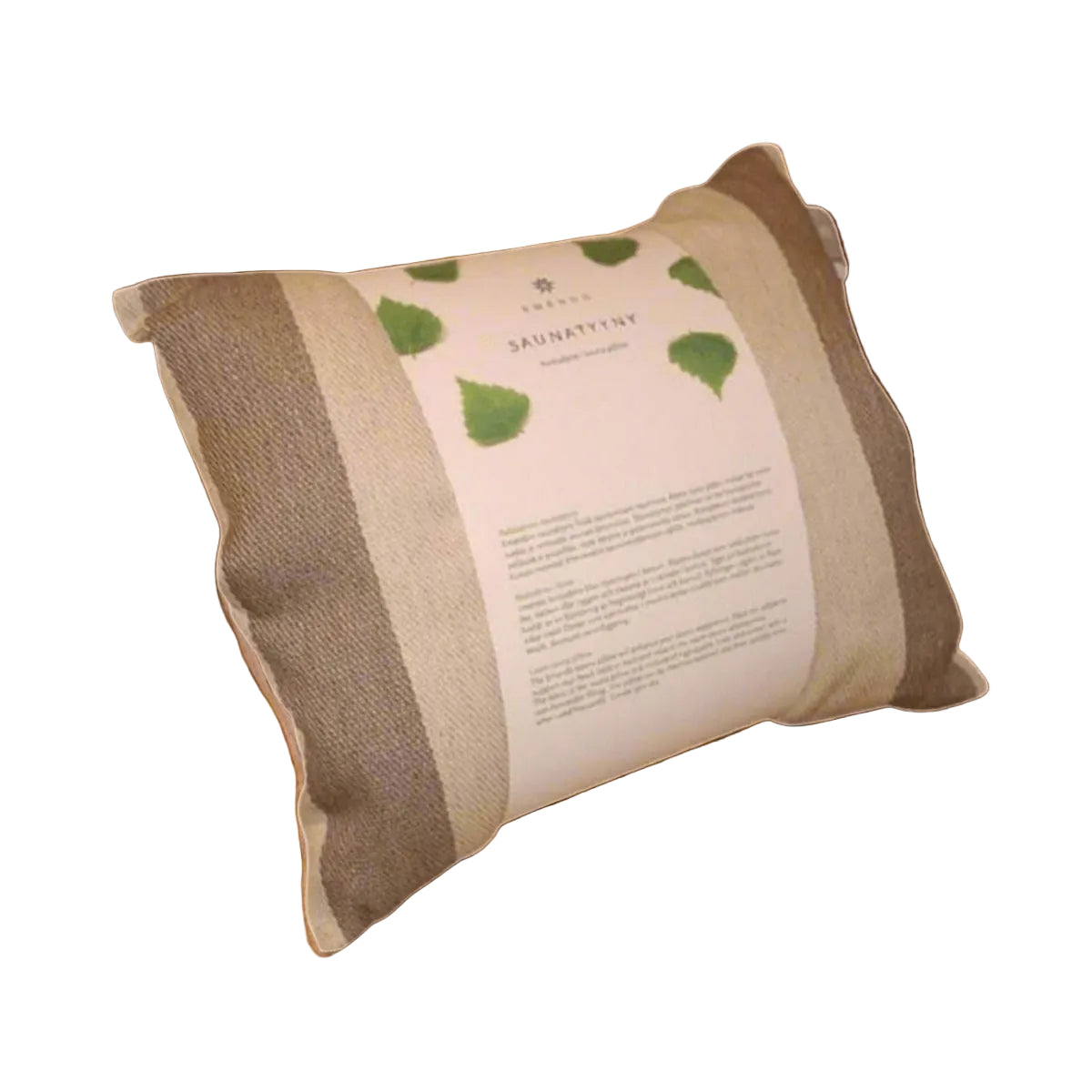 Harvia Brown and White Striped Sauna Pillow