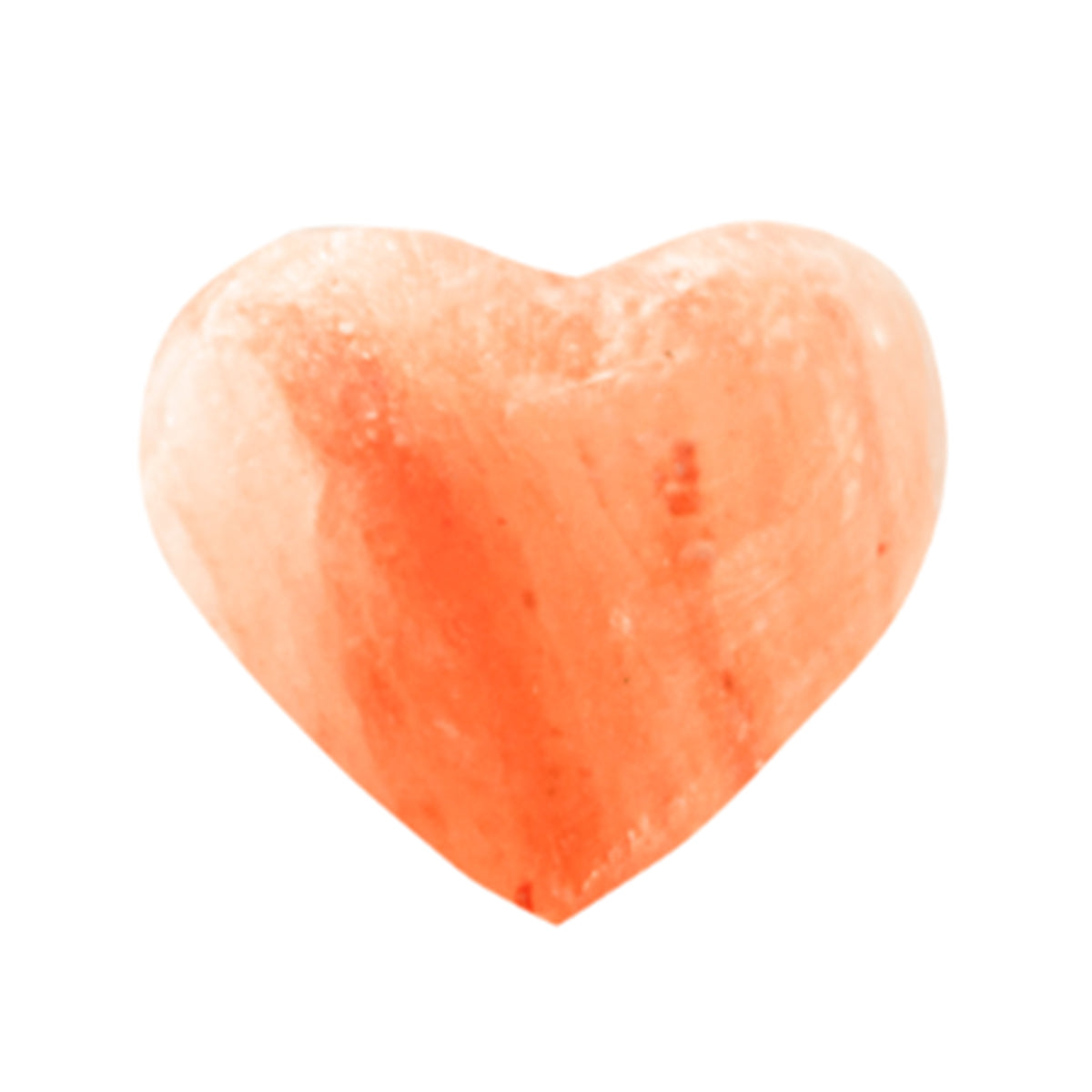 A himalayan salt stone heart shape